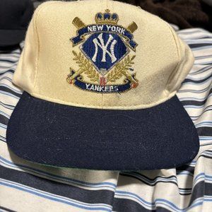 New York Yankees American Needle Gold Crest Crown Baseball Cap Snapback Hat